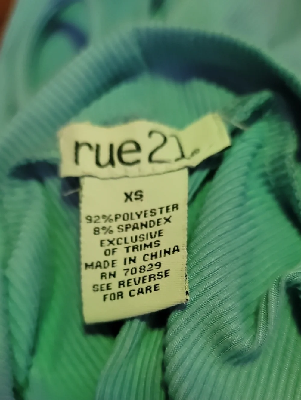 **Rue21 Sky Blue Long-Sleeve Side-Tie Bodycon Dress** - Picture 6 of 6